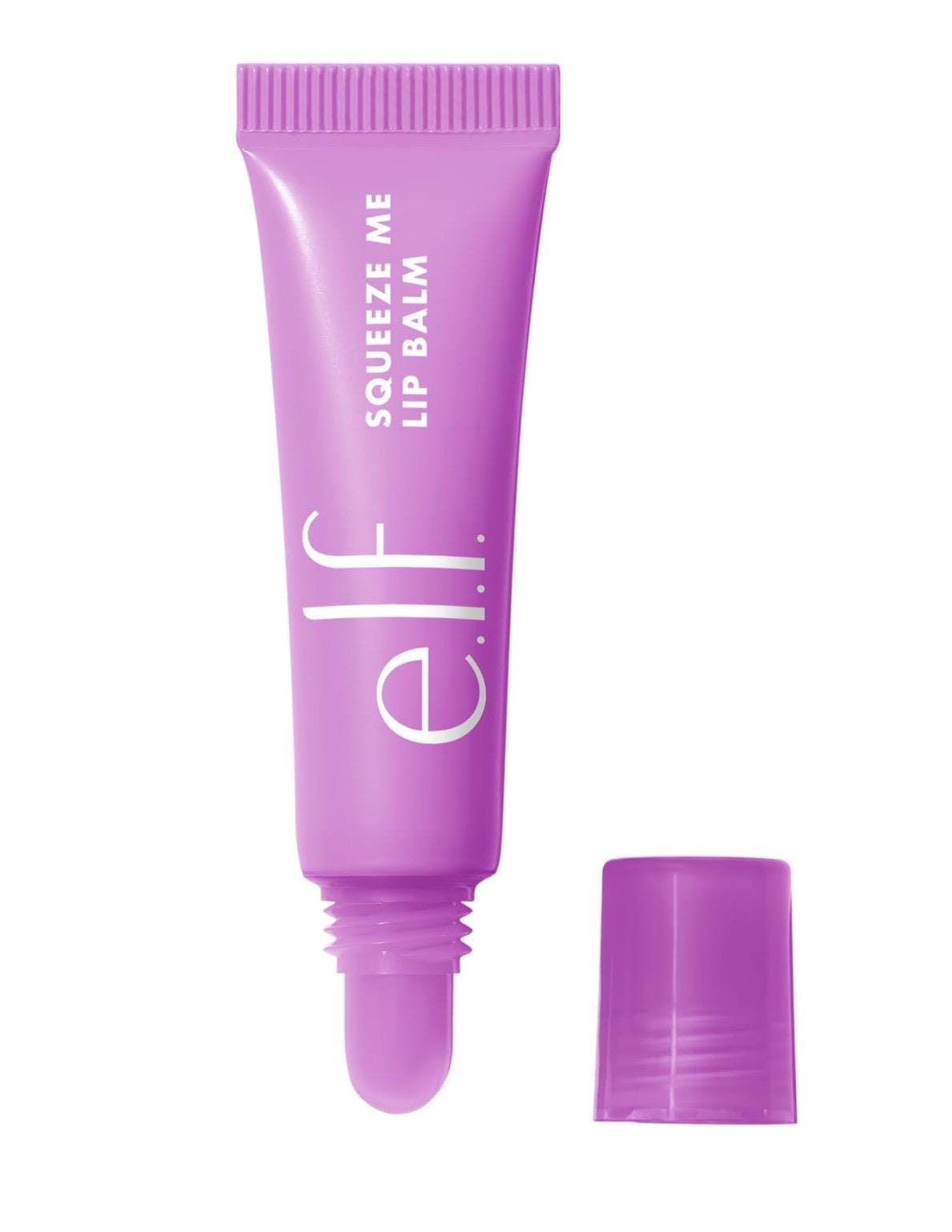 ELF grape (purple) lip balm with charms and name personalization