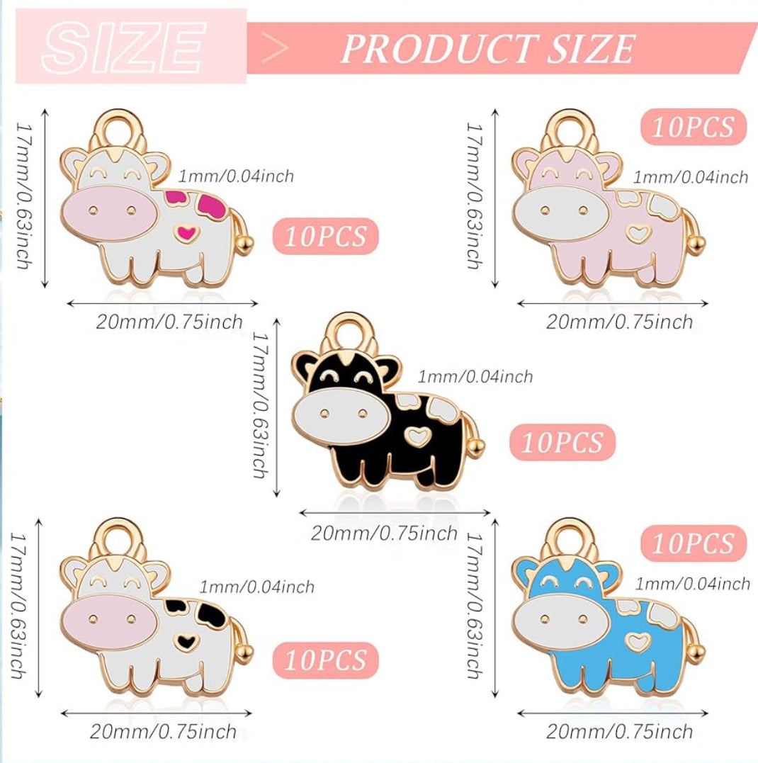 Individual Charm (cute cows)