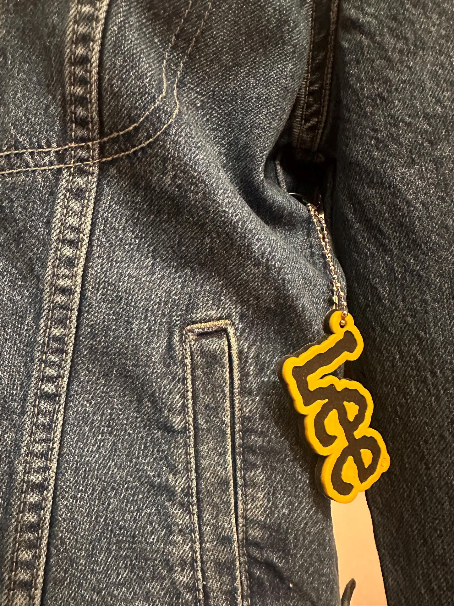 Unique Rose & Studded Denim Jacket, Size Small, Custom Designed Mesh Panel, One-of-a-Kind bridal jacket, spring outfit, streetwear fit