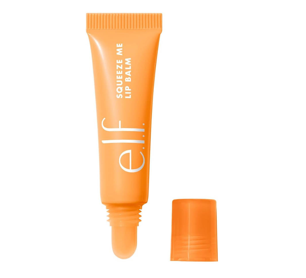 ELF honeydew (peach) lip balm with charms and name personalization