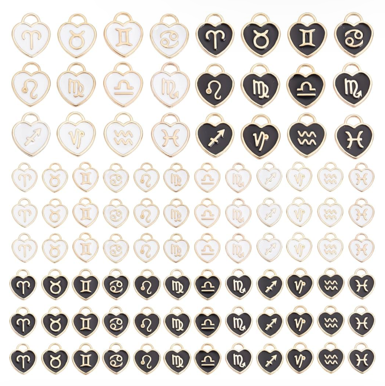 Individual Charm (Black Enamel & White Enamel Horoscope)