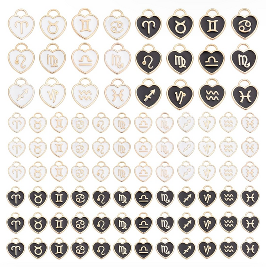 Individual Charm (Black Enamel & White Enamel Horoscope)