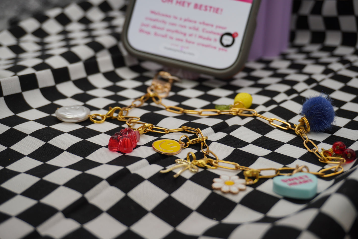 Charm wristlet