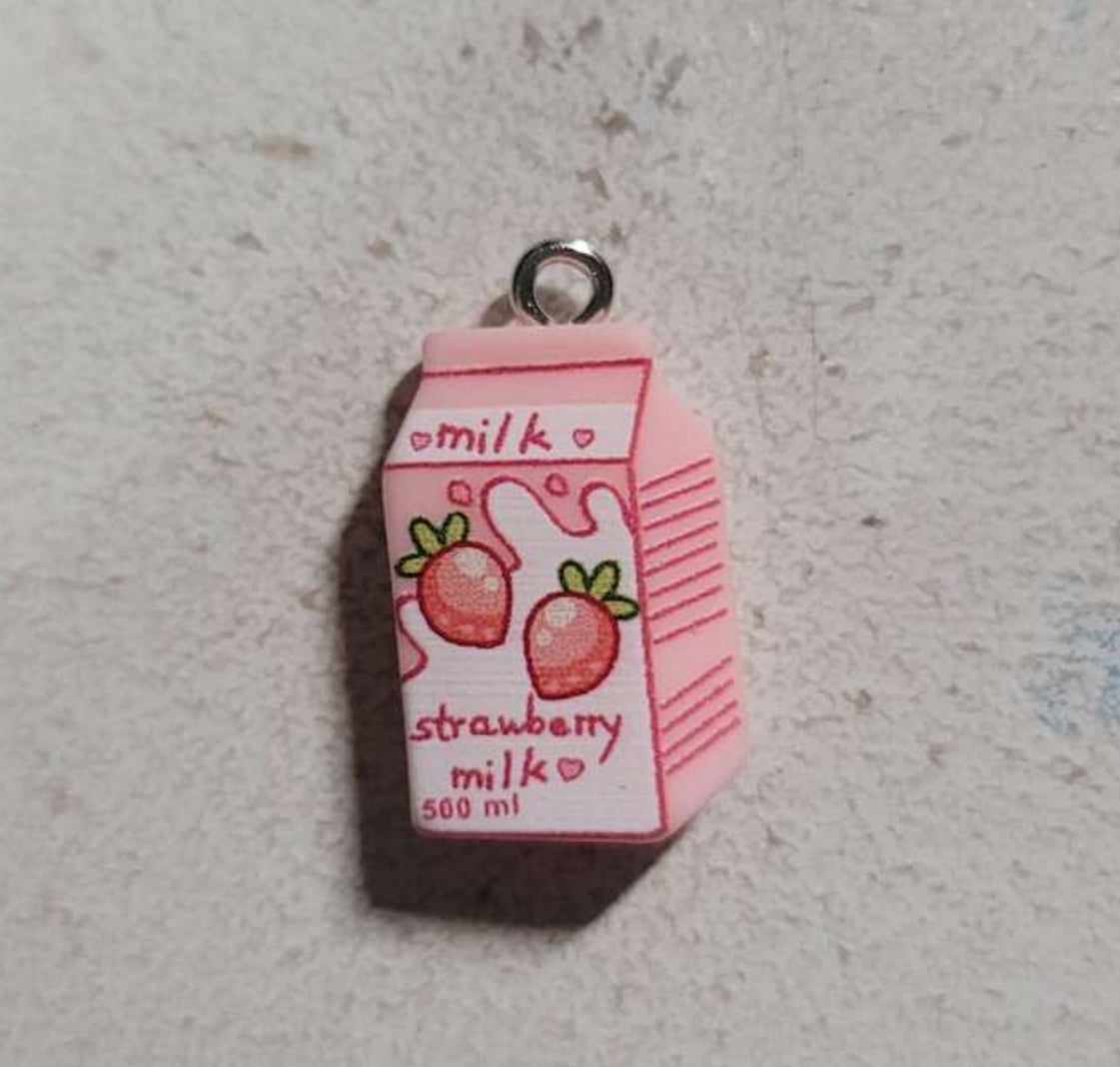 Individual Charm (strawberry milk)