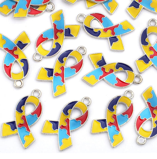 Autism Awareness Ribbon Charm